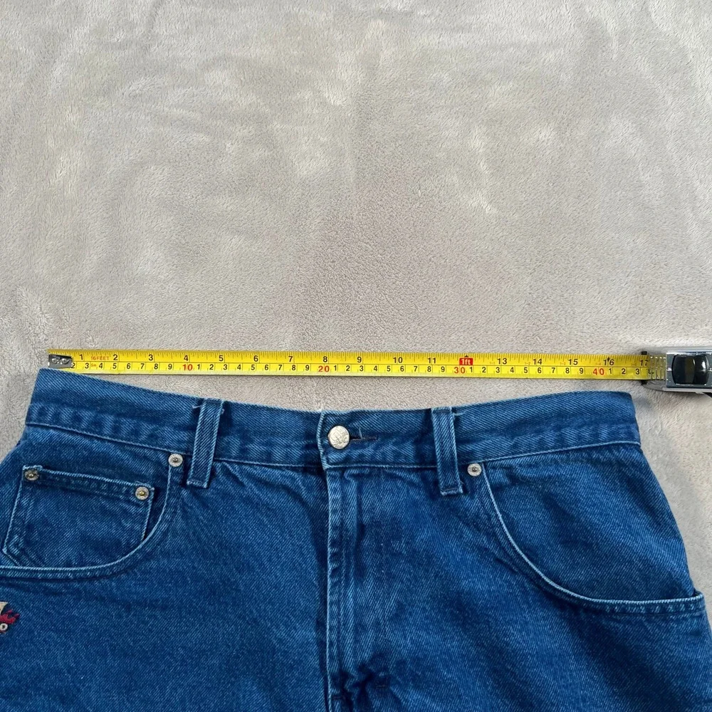 Vintage JNCO Jean Shorts Men's 33 Blue Denim Made in USA 90s Skater Baggy Style